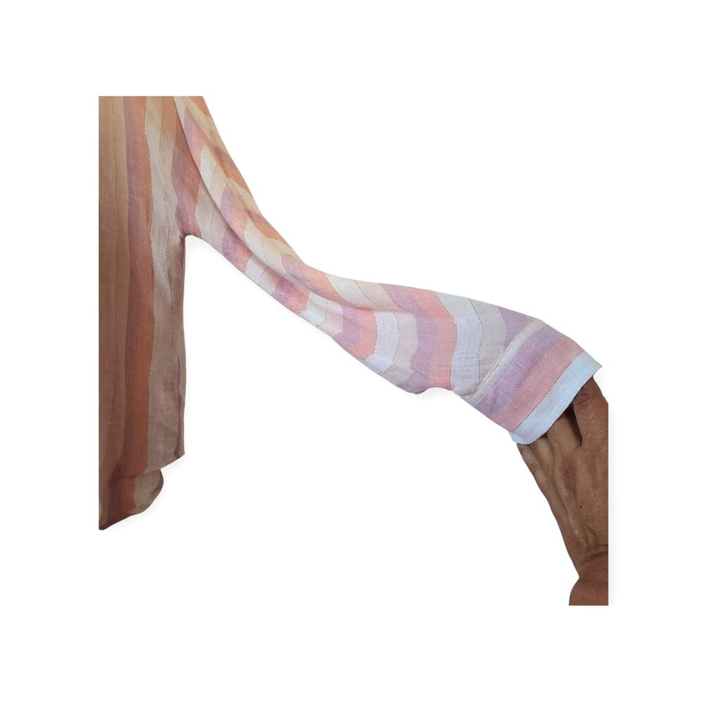 Rails Alyssa Dusk Stripe Linen Button Down Blouse… - image 6